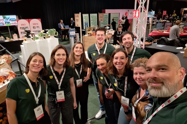 Groepsfoto beurs